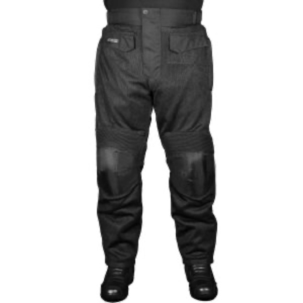6th Gear Motorcycle Equipment Black Stinger Mesh Protective Motorcycle Pants